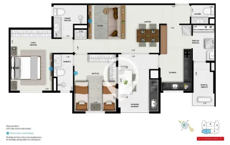 Apartamento com 2 Quartos à venda, 85m² no Fundação, São Caetano do Sul