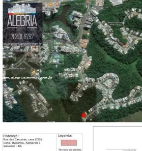 Lote/Terreno à venda, 1800m² no Alphaville I, Salvador