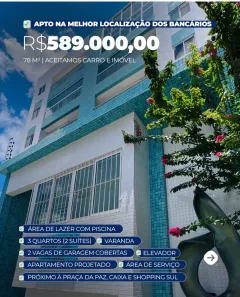 Apartamento com 3 Quartos à venda, 78m² no Jardim São Paulo, João Pessoa