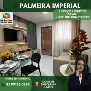 Apartamento com 2 Quartos à venda, 50m² no Palmeira Imperial, Campina Grande