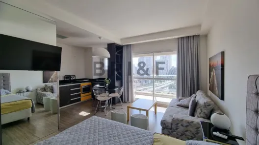 Apartamento com 1 Quarto para alugar, 38m² no Brooklin Paulista, São Paulo