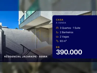 Casa com 3 Quartos à venda, 93m² no Residencial Jacaraípe, Serra