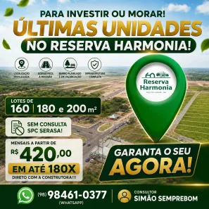 Lote/Terreno à venda, 160m² no Pindaí, Paço do Lumiar