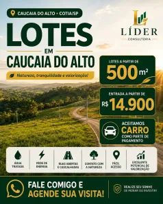 Lote/Terreno à venda, 500m² no Jardim San Ressore (Caucaia do Alto), Cotia