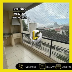 Apartamento com 3 Quartos à venda, 78m² no Cerâmica, São Caetano do Sul