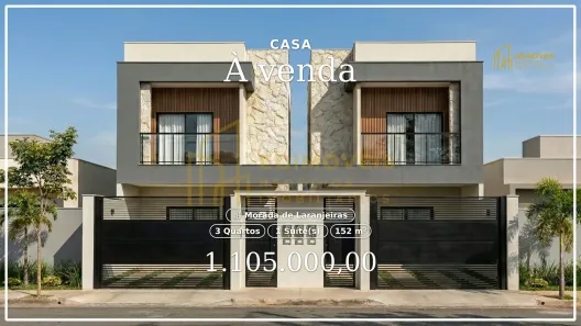 Casa com 3 Quartos à venda, 152m² no Morada de Laranjeiras, Serra