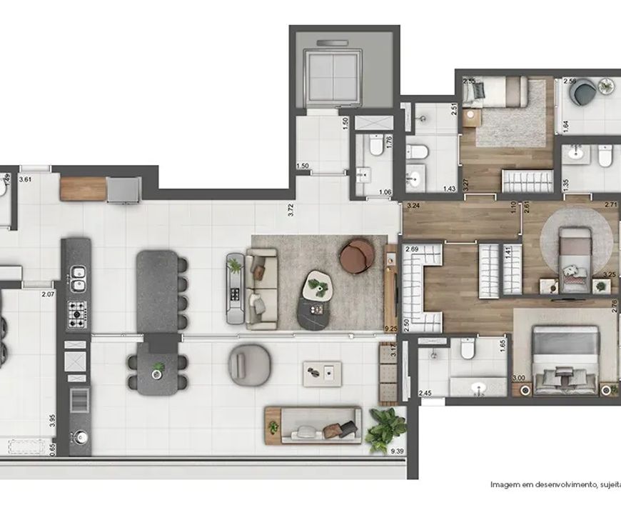 ARIZONA 1002 - APARTAMENTOS no Cidade Monções, São Paulo