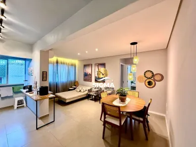 Apartamento com 1 Quarto para venda ou aluguel, 55m² no Pitangueiras, Guarujá