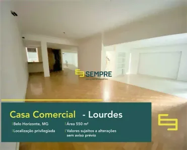 Imóvel Comercial com 1 Quarto para alugar, 550m² no Lourdes, Belo Horizonte