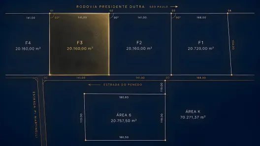 Lote/Terreno à venda, 20160m² no Penedo, Itatiaia