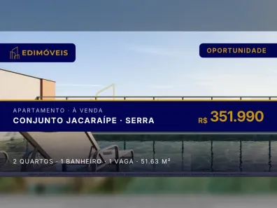 Apartamento com 2 Quartos à venda, 51m² no Conjunto Jacaraípe, Serra