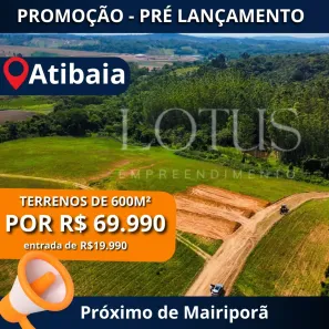 Lote/Terreno à venda, 600m² no Centro, Atibaia