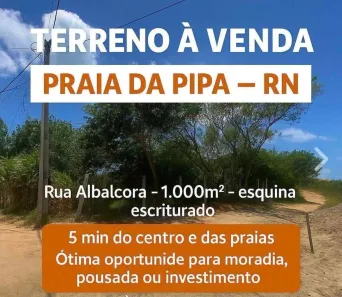 Lote/Terreno à venda, 1000m² no Pipa, Tibau do Sul