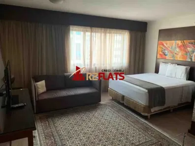 Flat com 1 Quarto para alugar, 28m² no Indianópolis, São Paulo
