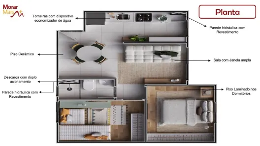 Casa com 2 Quartos à venda, 42m² no Quarenta Horas (Coqueiro), Ananindeua
