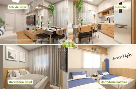 Apartamento com 2 Quartos à venda, 41m² no Caguassu, Sorocaba