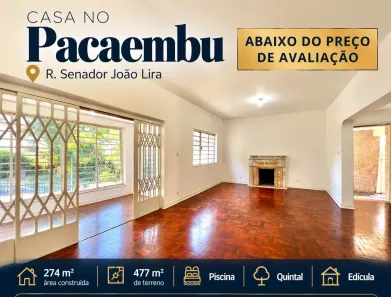 Casa com 3 Quartos à venda, 274m² no Pacaembu, São Paulo