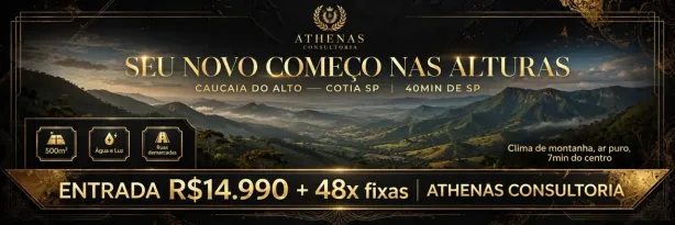 Lote/Terreno à venda, 500m² no Recreio Topázio (Caucaia do Alto), Cotia