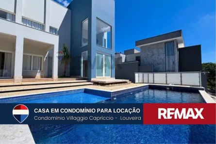 Casa de Condomínio com 4 Quartos para alugar, 625m² no Villaggio Capríccio, Louveira