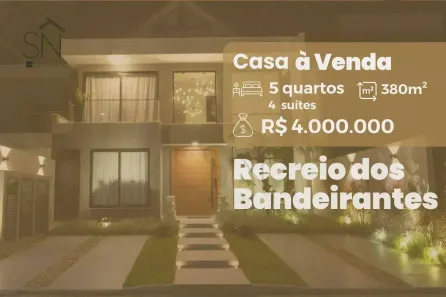 Casa de Condomínio com 5 Quartos à venda, 380m² no Recreio dos Bandeirantes, Rio de Janeiro
