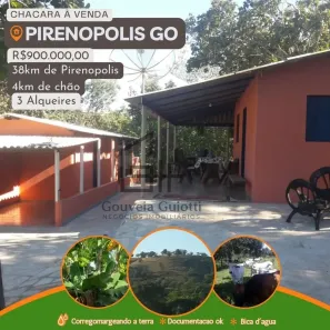 Fazenda/Sítio com 3 Quartos à venda, 145200m² no Pirenópolis, Pirenópolis