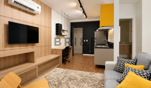 Apartamento com 1 Quarto para alugar, 41m² no Cidade Monções, São Paulo