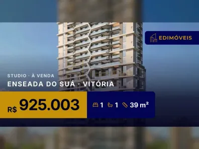 Apartamento com 1 Quarto à venda, 39m² no Enseada do Suá, Vitória