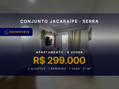 Apartamento com 2 Quartos à venda, 51m² no Conjunto Jacaraípe, Serra