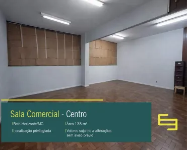 Sala Comercial à venda, 138m² no Centro, Belo Horizonte
