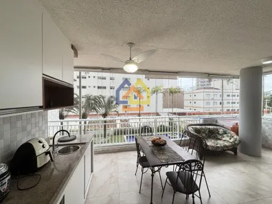 Apartamento com 3 Quartos para alugar, 143m² no Vila Alzira, Guarujá