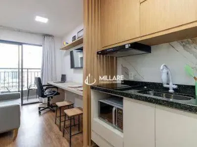 Apartamento com 1 Quarto para alugar, 25m² no República, São Paulo