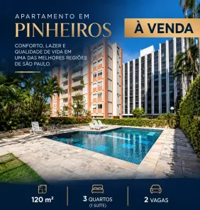 Apartamento com 3 Quartos à venda, 120m² no Alto de Pinheiros, São Paulo