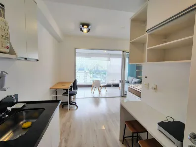 Apartamento com 1 Quarto para alugar, 38m² no Brooklin Paulista, São Paulo