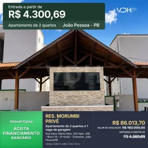 Apartamento com 2 Quartos à venda, 45m² no Gramame, João Pessoa