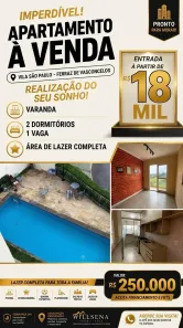 Apartamento com 2 Quartos à venda, 53m² no Vila São Paulo, Ferraz de Vasconcelos