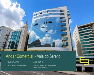 Imóvel Comercial para alugar, 224m² no Vale do Sereno, Nova Lima