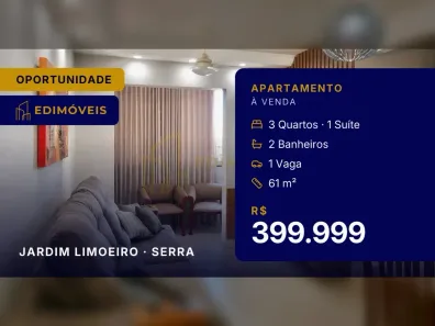 Apartamento com 3 Quartos à venda, 61m² no Jardim Limoeiro, Serra