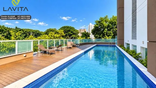 Apartamento com 1 Quarto para alugar, 27m² no Centro, Blumenau