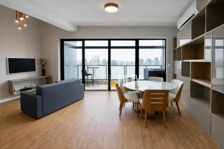 Apartamento com 1 Quarto para alugar, 57m² no Campo Belo, São Paulo