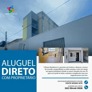 Kitnet com 1 Quarto para alugar, 35m² no Setor Sol Nascente, Goiânia