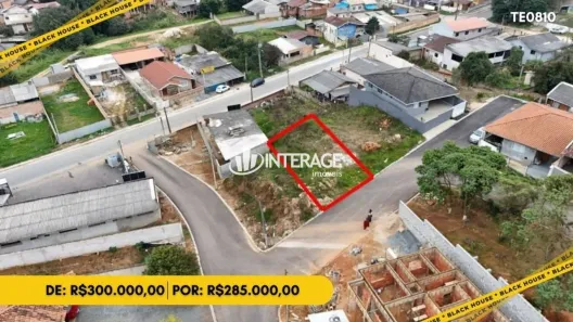 Lote/Terreno à venda, 296m² no Tanguá, Almirante Tamandaré