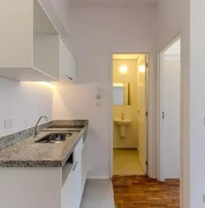 Apartamento com 1 Quarto para alugar, 27m² no República, São Paulo