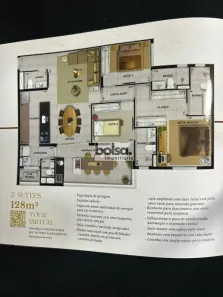 Apartamento com 3 Quartos à venda, 128m² no Jardim Estoril IV, Bauru