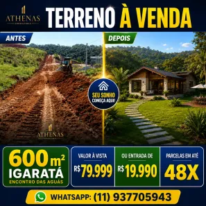 Lote/Terreno à venda, 600m² no Centro, Igaratá