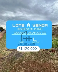 Lote/Terreno à venda, 347m² no Setor Residencial Pedro Ludovico, Anápolis
