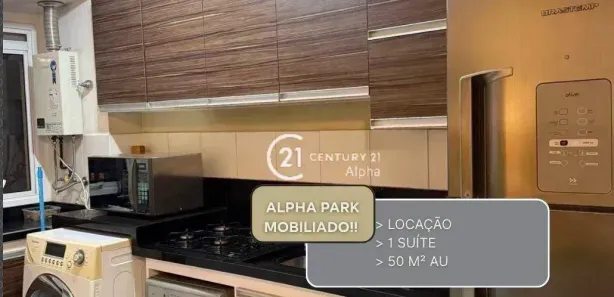 Apartamento com 1 Quarto para alugar, 50m² no Sítio Tamboré Alphaville, Barueri