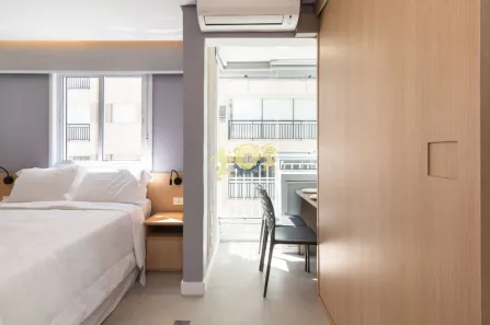 Flat com 1 Quarto para alugar, 20m² no Bela Vista, São Paulo