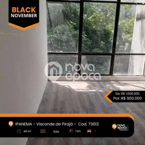 Sala Comercial com 1 Quarto à venda, 44m² no Ipanema, Rio de Janeiro