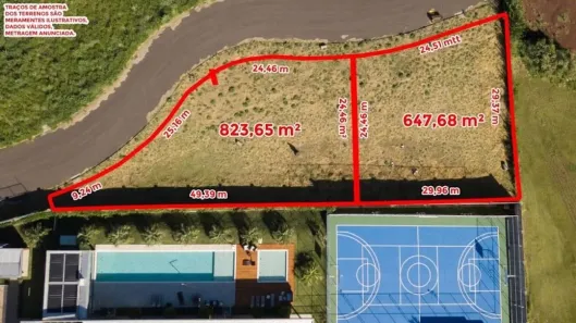 Lote/Terreno à venda, 824m² no Cancelli, Cascavel