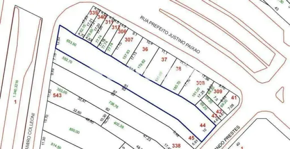 Lote/Terreno à venda, 237m² no Centro, Santo André